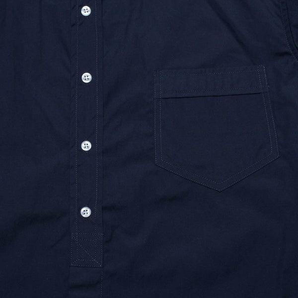 Straight Placket Button Up in Navy