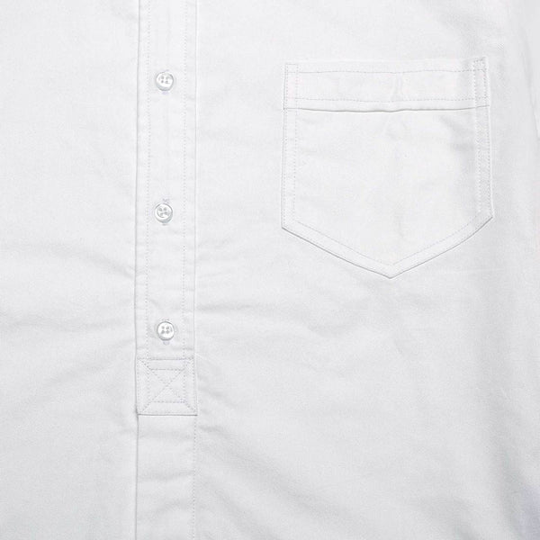 Straight Placket Button Up in White