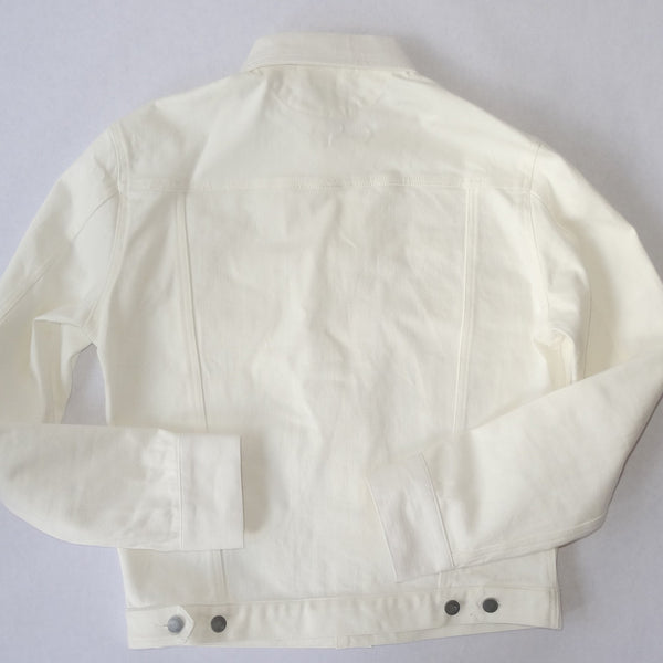 White Denim Jacket back