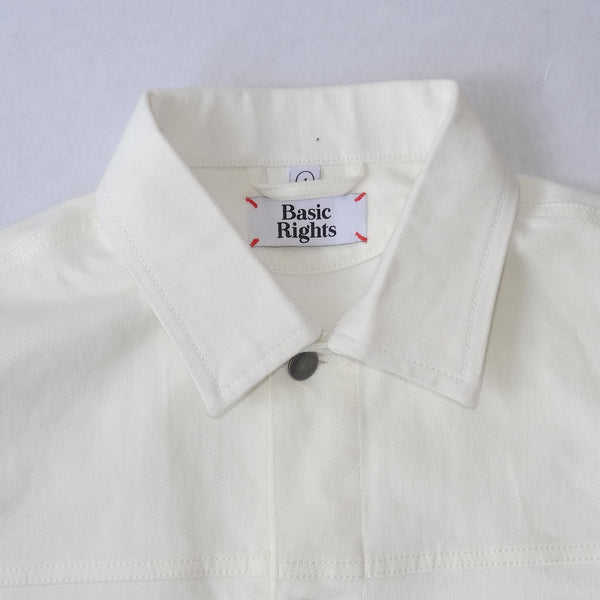 White Denim Jacket collar