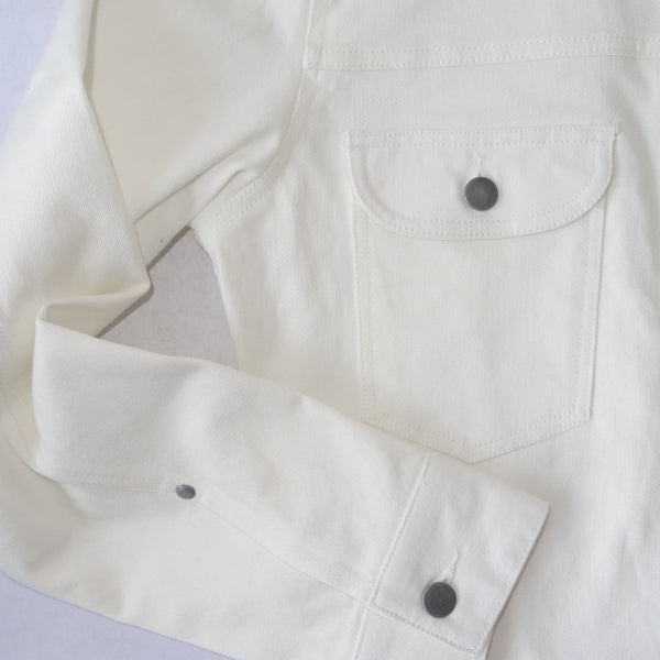 White Denim Jacket cuff