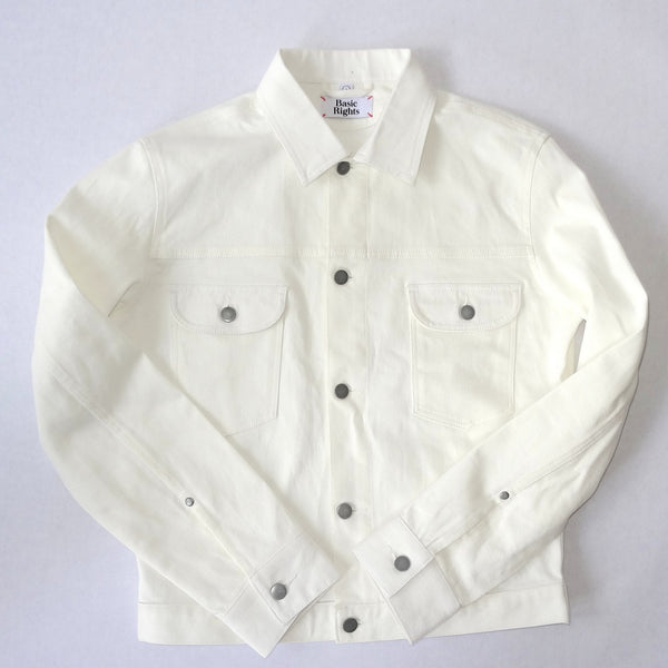 White Denim Jacket flat